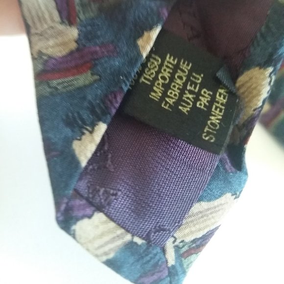 J. Garcia Neck Tie Vintage Original Made in USA 100 - Picture 7 of 11